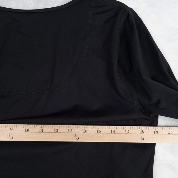 Boden Activewear Shirt Womens 14 Black Long Sleeve Wicking Stretch Pickleball - Picture 11 of 16